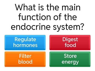 Endocrine System Quiz