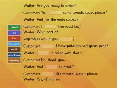 Ordering food 