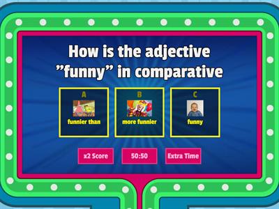 English quiz ( adjective, comparative, superlative)