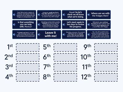 Update meeting (practice)