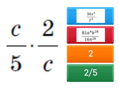 Розв'язування вправ на множення і піднесення до степеня раціональних дробів 