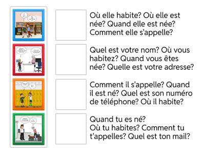 Coordonnées 2- apparier