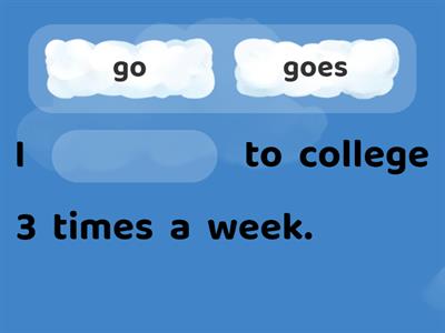 Present Simple positive + negative