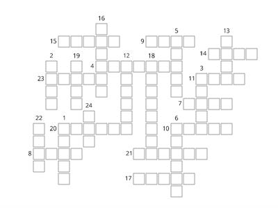 Food and Drink Crossword