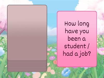 Perfect with for and since 