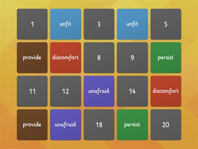 Rewards #4 Activity H Matching Pairs