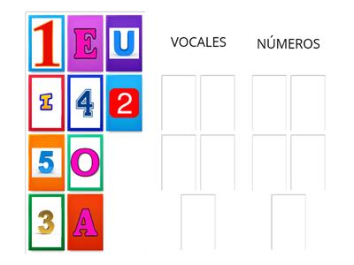  CLASIFICA LETRAS Y NÚMEROS