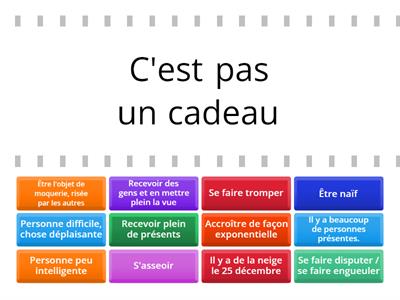 Expressions idiomatiques du Temps des Fêtes