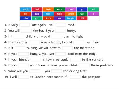 First conditional  and Second conditional