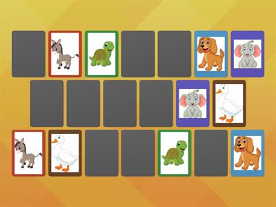 Juego de memoria "Animalitos"