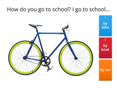 D7U2 How do you go to school?單字