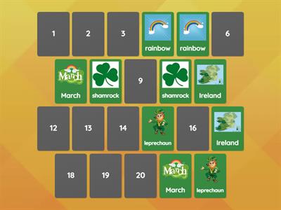  St. Patrick's Day Memory Game