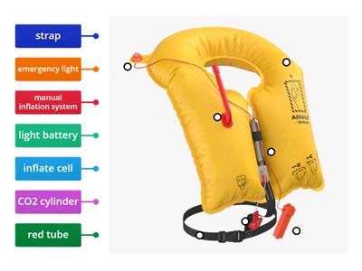 AVIATION LIFE VEST DIAGRAM