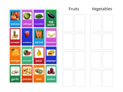 Fruits and Vegetables