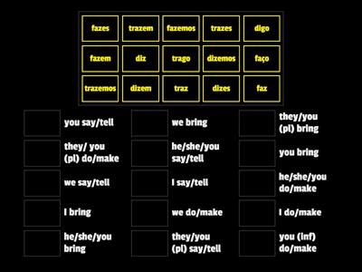 Fazer-Trazer-Dizer-Present Tense