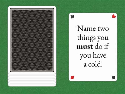 Speaking exercise: Must vs Have to