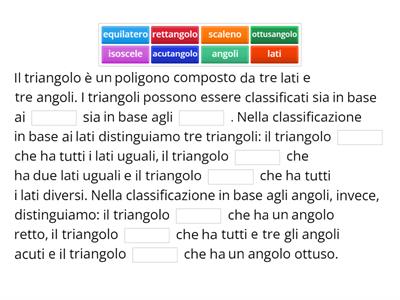 TESTO SUI TRIANGOLI