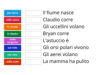 complemento di luogo 