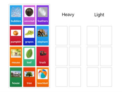 Investigating Materials: Heavy vs. Light 