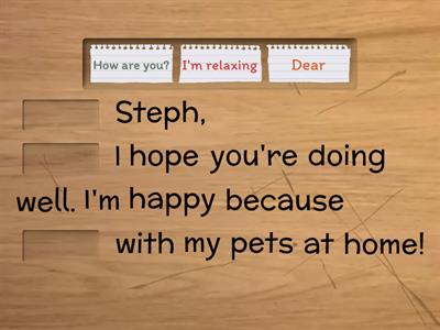 Writing an informal email