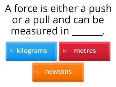 Types and Effects of Forces