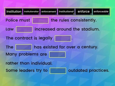 WORD FAMILIES - Identify 