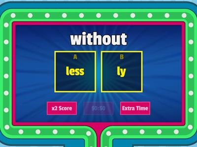 Prefix and Suffix Review