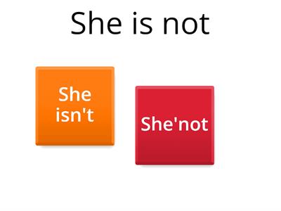 to be (negative) short form