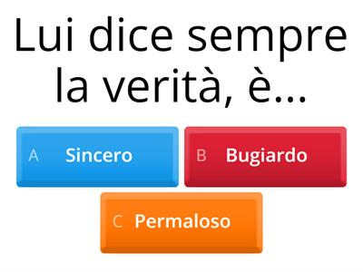 Aggettivi di personalità 