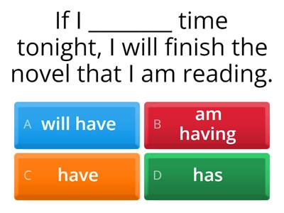 CONDITIONAL SENTENCE - TYPE  1