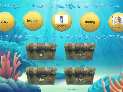 Замените на личное местоимение