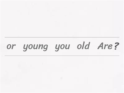 Word order kids 2.7 questions