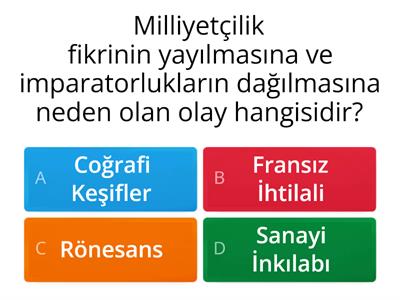 İto 8. Sınıf İnkılap Tarihi 1.Ünite