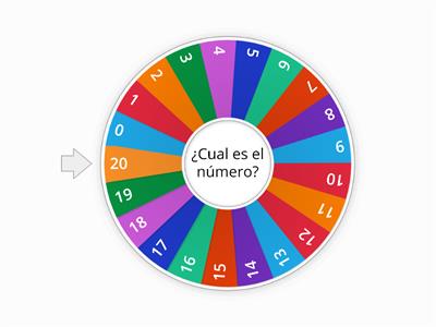 NS 1.2 Reconocer y nombrar los numeros 0-20