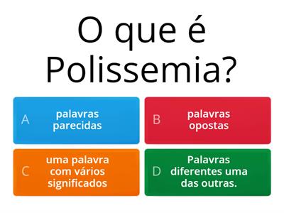 Polissemia X Ambiguidade