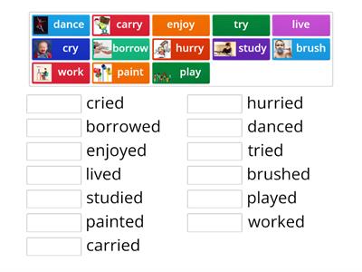  Past Simple Regular Verbs