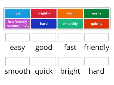 Adjectives and adverbs