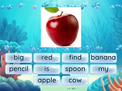 Edmark Word Group 3 Find the Match