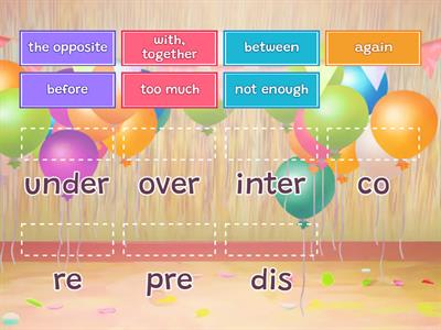 GW B1+ U4 Prefixes