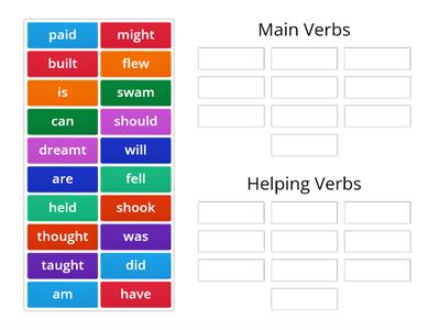 G3 EAL Main & Helping Verbs