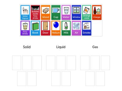 Solid, liquid or gas