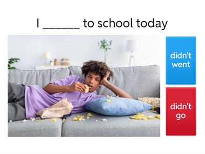 Past Simple negative