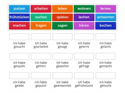 A1 Perfekt- regelmäßige Verben