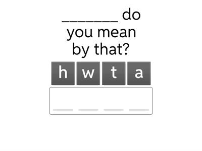 Spelling High Frequency Words