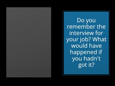 Third conditional conversation