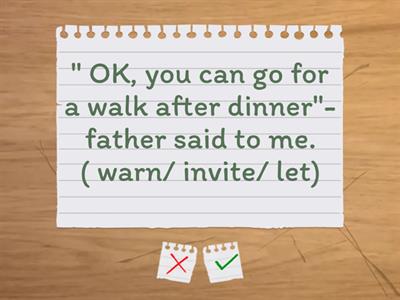 Reported commands and requests