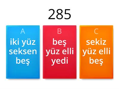 YÜZLÜK-ONLUK-BİRLİK