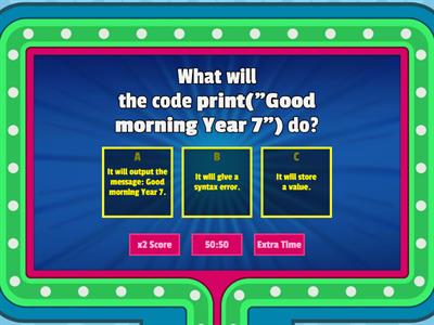 PYTHON Y7 QUIZ (L1&L2)