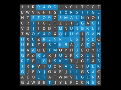 Wordsearch adjektiv