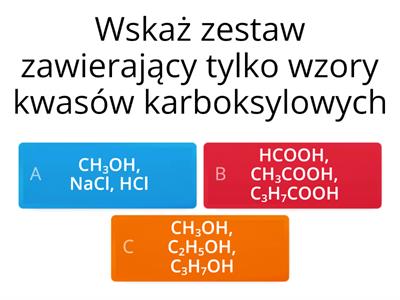 Kwasy karboksylowe test